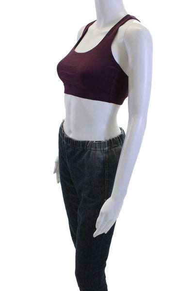Lululemon Womens Strappy Back Pull On Sports Bra Purple Size 4