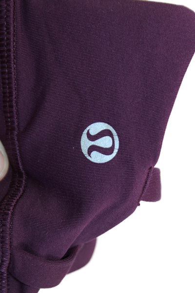 Lululemon Womens Strappy Back Pull On Sports Bra Purple Size 4