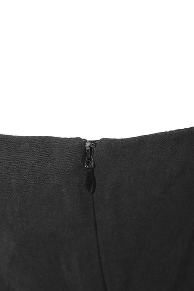 Zara Women Slip Dress Maxi Black V-Neck Sleeveless Size L