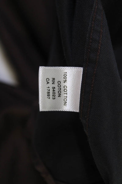 Banana Republic Mens Cotton Collared Long Sleeve Button Down Shirt Brown Size M