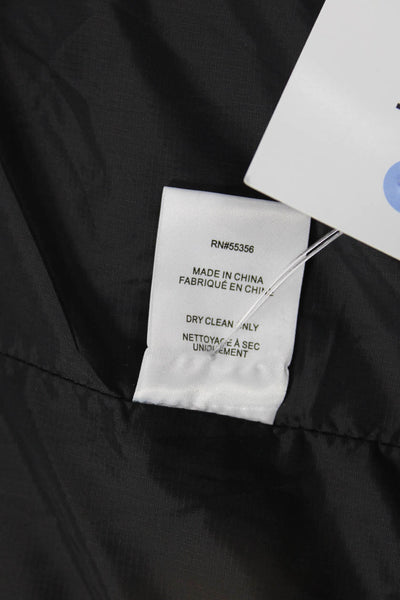 Blue Revival Unisex Quilted Puffer Jacket Black Polyester Button Size M