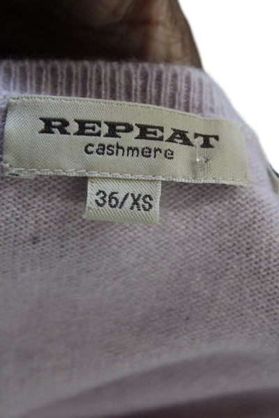 Repeat Women Pink Cashmere Tank Round Neck Basic Size XS