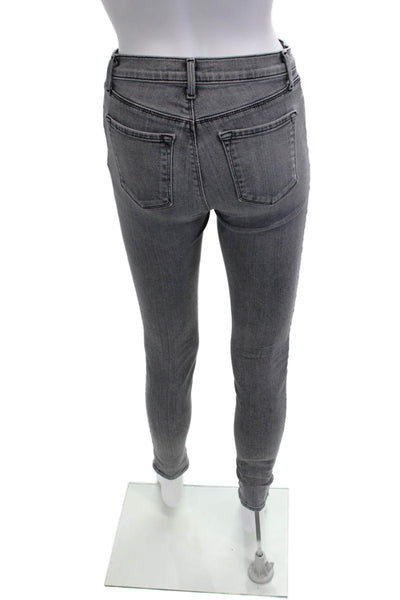 J Brand Womens Gray Skinny Ankle High Rise Jeans Size 25