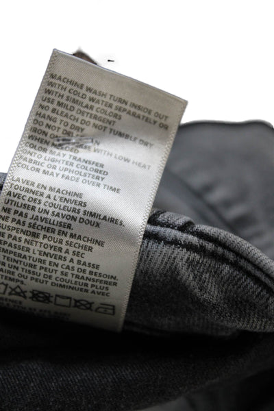 L'Agence Unisex Cargo Pants Gray High-Rise Button Fly 30in Inseam Size 25