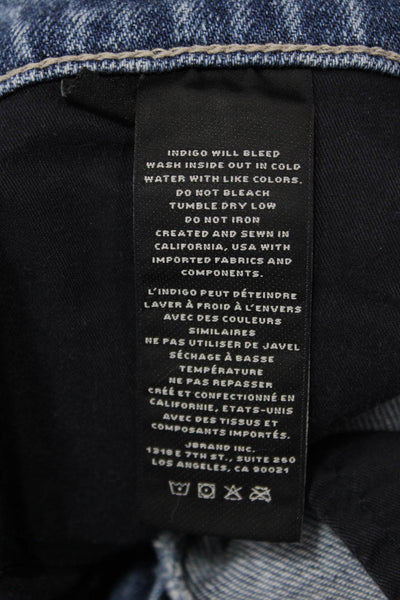 J Brand, Womens Blue Mini A-Line Skirt Size 26