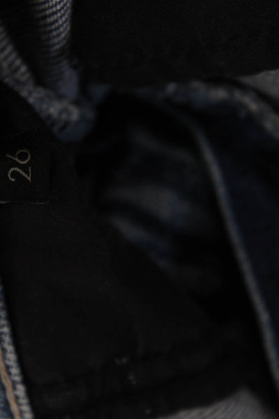 J Brand, Womens Blue Mini A-Line Skirt Size 26