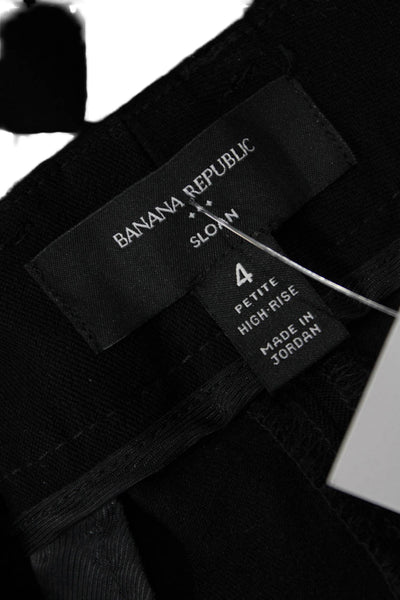 Banana Republic Women Dress Pants Black Petites Size 4