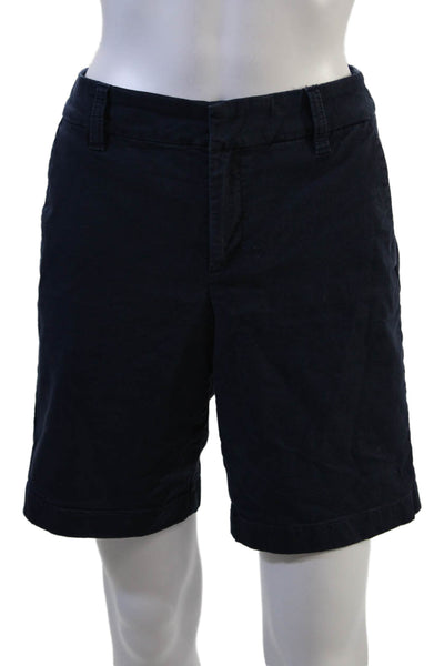J Crew Unisex Dark Blue Chino Shorts Beach Solid Cotton Size 6