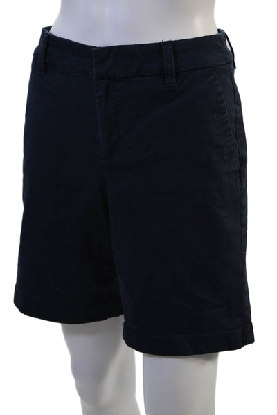 J Crew Unisex Dark Blue Chino Shorts Beach Solid Cotton Size 6