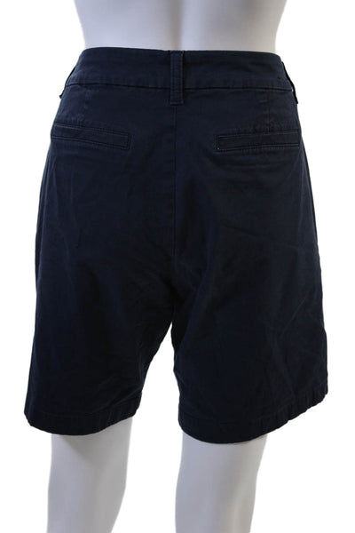 J Crew Unisex Dark Blue Chino Shorts Beach Solid Cotton Size 6