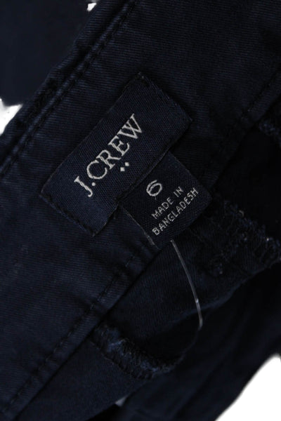 J Crew Unisex Dark Blue Chino Shorts Beach Solid Cotton Size 6