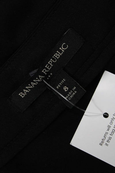 Banana Republic Womens A-Line Skirt Black Petite Size 8