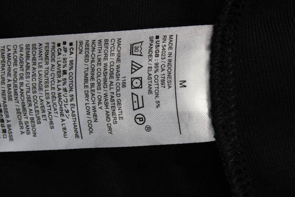 Banana Republic Women Black Collared Long Sleeve Button-Up Basic Size M