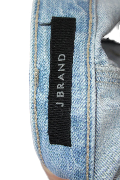 J Brand Women Light Blue Boyfriend Jeans High Rise 28 Inseam Size 25