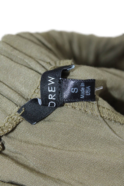 Drew Women Army Green Linen-Blend Pants Size S