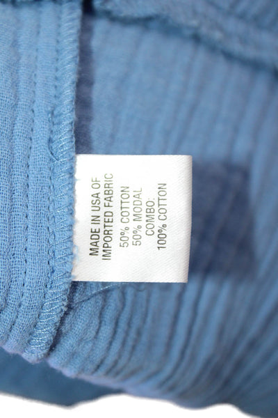 Drew Womens Peasant Mini Skirt Blue Cotton Modal Solid Size XS