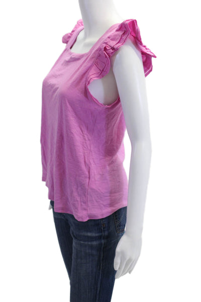 Nation LTD Womens Pink Basic Square Neck Tank Sleeveless Size S