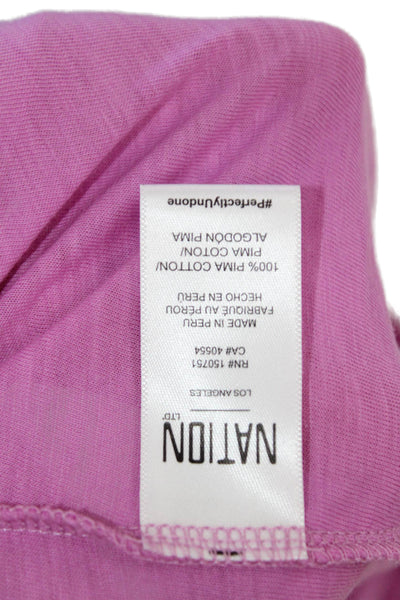 Nation LTD Womens Pink Basic Square Neck Tank Sleeveless Size S