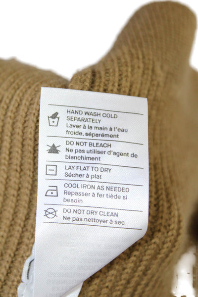 Vince Unisex Brown Wool Cashmere Pullover Sweater Size XL