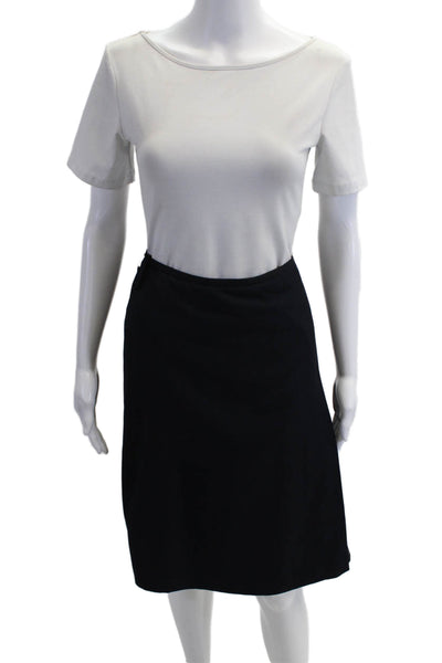 Calvin Klein Women A-Line Knee-Length Black Skirt Size 10