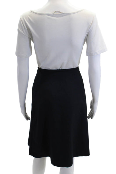 Calvin Klein Women A-Line Knee-Length Black Skirt Size 10