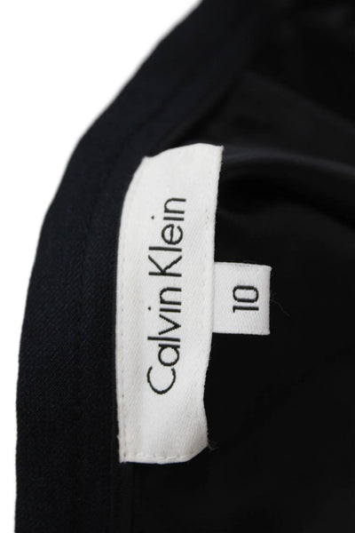 Calvin Klein Women A-Line Knee-Length Black Skirt Size 10