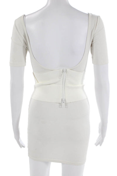 Alessandro Dell Acqua Womens Back Zip Belt Size EUR 42