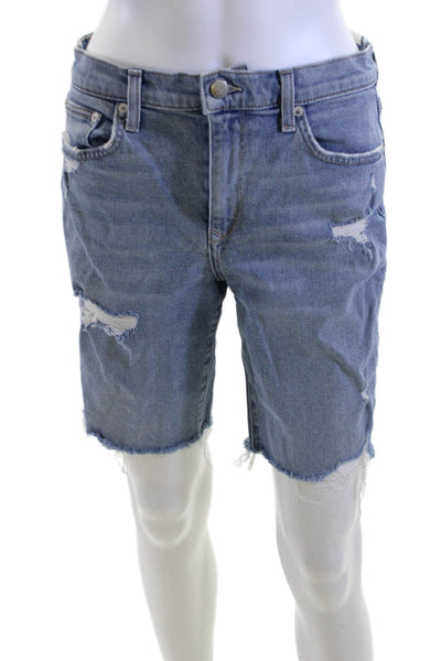 Lovers + Friends Unisex Bermuda Shorts Blue Cotton Size 27