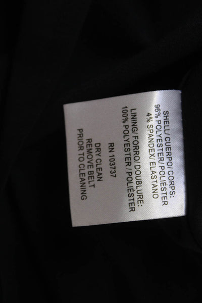 Donna Morgan Women A-Line Fit & Flare Black Dress Short Sleeve Size 10