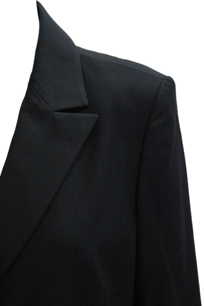 Calvin Klein Women Black Collared Button Classic Blazer Size 10