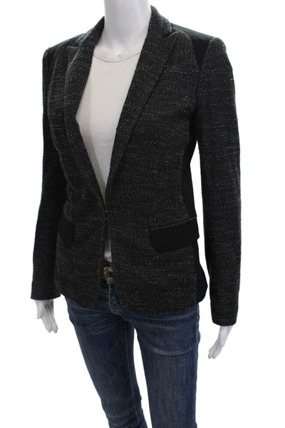 Rag & Bone Womens Black Collared Blazer Size 0