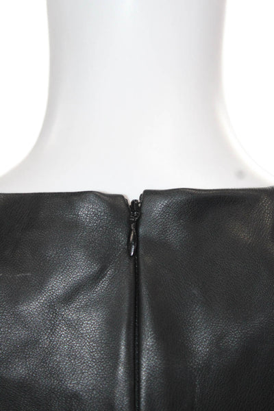 Likely Women Fit & Flare Mini Dress Black Square Neck Short Sleeve Size 0