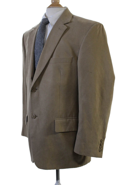 Alfani Men Brown Collared Button Blazer Size 42