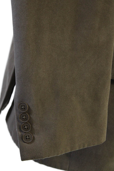 Alfani Men Brown Collared Button Blazer Size 42