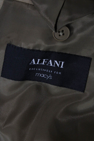 Alfani Men Brown Collared Button Blazer Size 42
