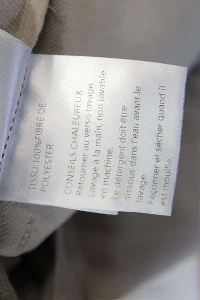 Meilleur Moment Womens Ankle Cropped Dress Pants Beige 100% Polyester Size 34