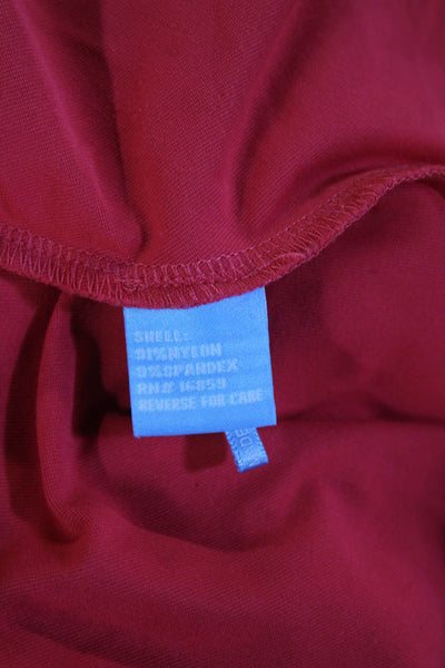 J. Mclaughlin Women Sheath Tank Dress Red Sleeveless Nylon Spandex Size M