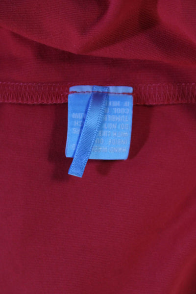 J. Mclaughlin Women Sheath Tank Dress Red Sleeveless Nylon Spandex Size M