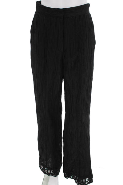 Sabina Musayev Women Bohemian Black Tencel Blend Pants Size XS
