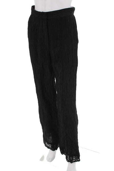 Sabina Musayev Women Bohemian Black Tencel Blend Pants Size XS
