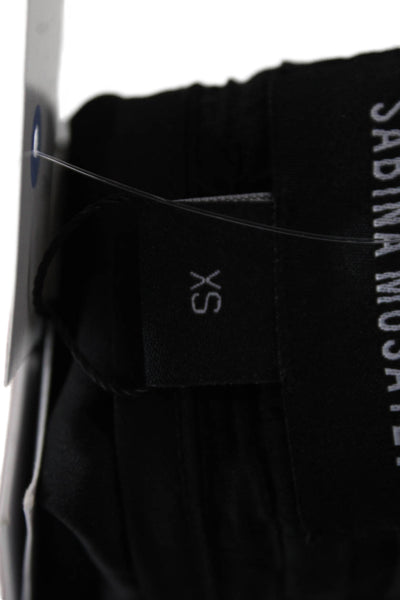 Sabina Musayev Women Bohemian Black Tencel Blend Pants Size XS