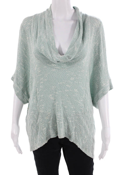 Splendid Womens Light Blue Pullover Sweater Short Sleeve Rayon Boho Size S