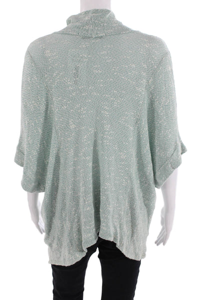 Splendid Womens Light Blue Pullover Sweater Short Sleeve Rayon Boho Size S