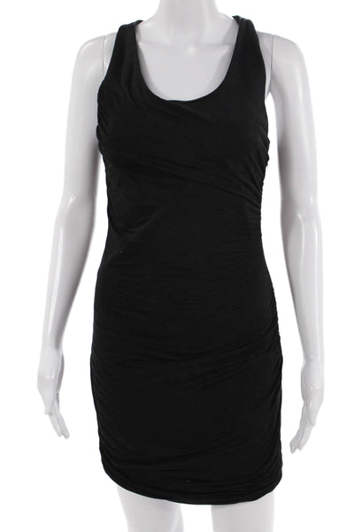 Rag & Bone Women Bodycon Tank Dress Black Sleeveless Midi Zip Size 2