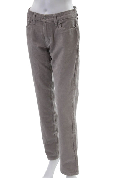 Levis Unisex Gray 90s Mid-Rise Jeans Button Fly Cotton Stretch Size 30