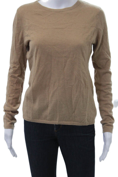 The Cashmere Project Womens Pullover Crewneck 100% Cashmere Beige Size M