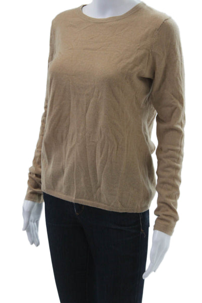 The Cashmere Project Womens Pullover Crewneck 100% Cashmere Beige Size M