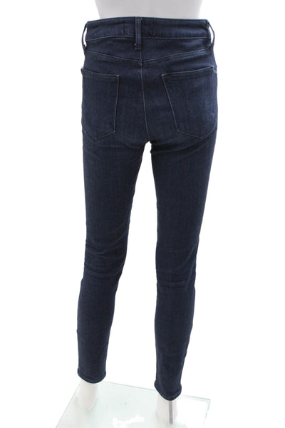 Just Black Denim, Women Ankle Skinny Jeans Dark Blue High Rise Size 27