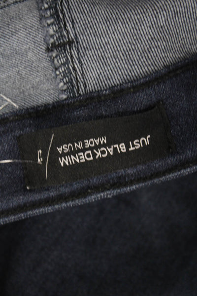 Just Black Denim, Women Ankle Skinny Jeans Dark Blue High Rise Size 27