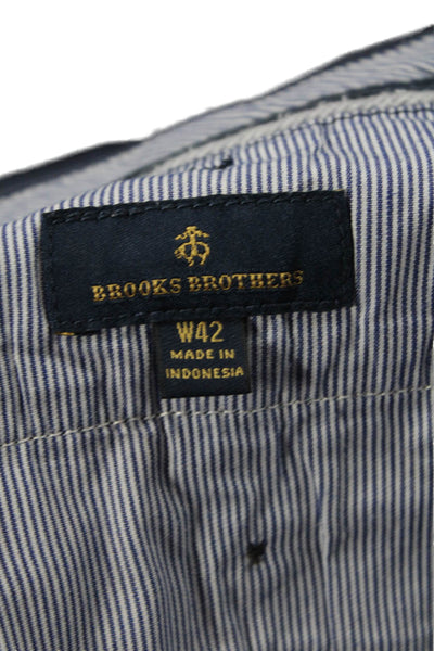 Brooks Brothers Men Chino Shorts Dark Blue Size 42